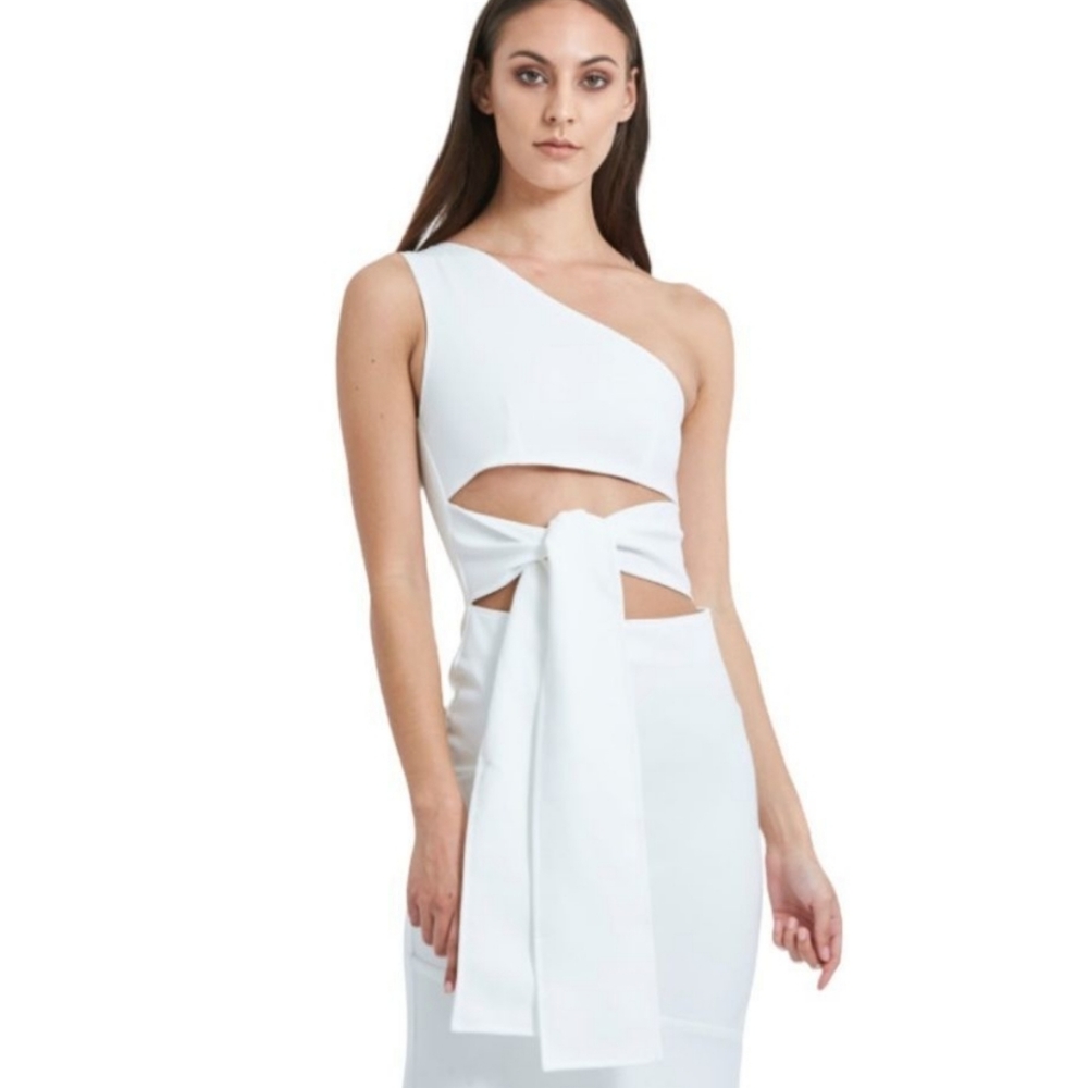 Maurie & Eve Midnight dress one shoulder